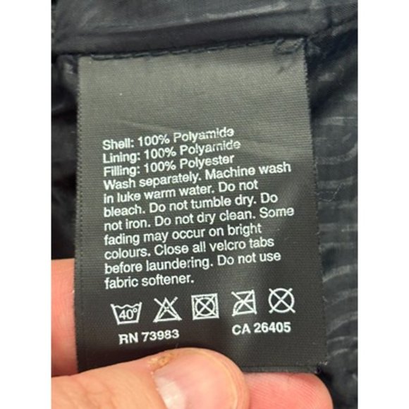 Helly Hansen Black Long Sleeve High Neck Full Zip Pocket Insulated jacket Size L - Picture 6 of 8